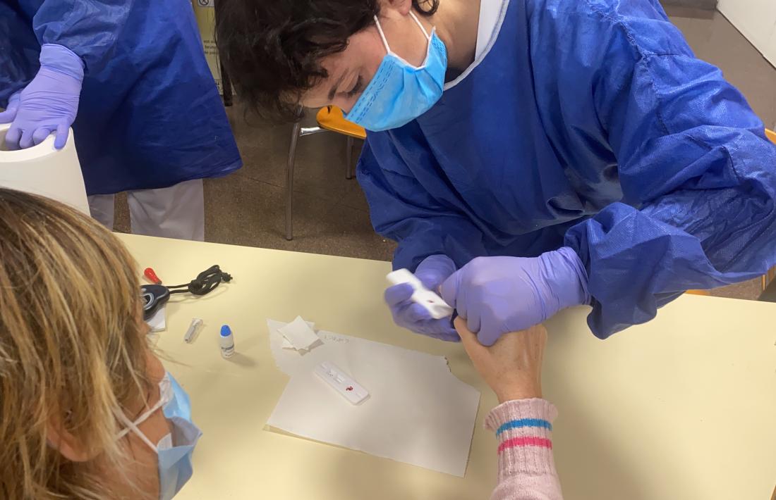 El personal sanitari comença avui la segona tanda de tests a la planta -3 de l'Hospital Nostra Senyora de Meritxell.