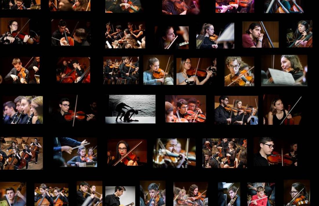 Els joves músics que participen a 'Jonca en dansa'.