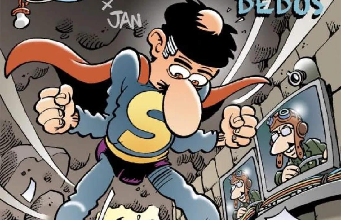Portada de 'Viento en los dedos', la nova aventura andorrana de Superlopez, que Jan havia de presentar a la Massana.
