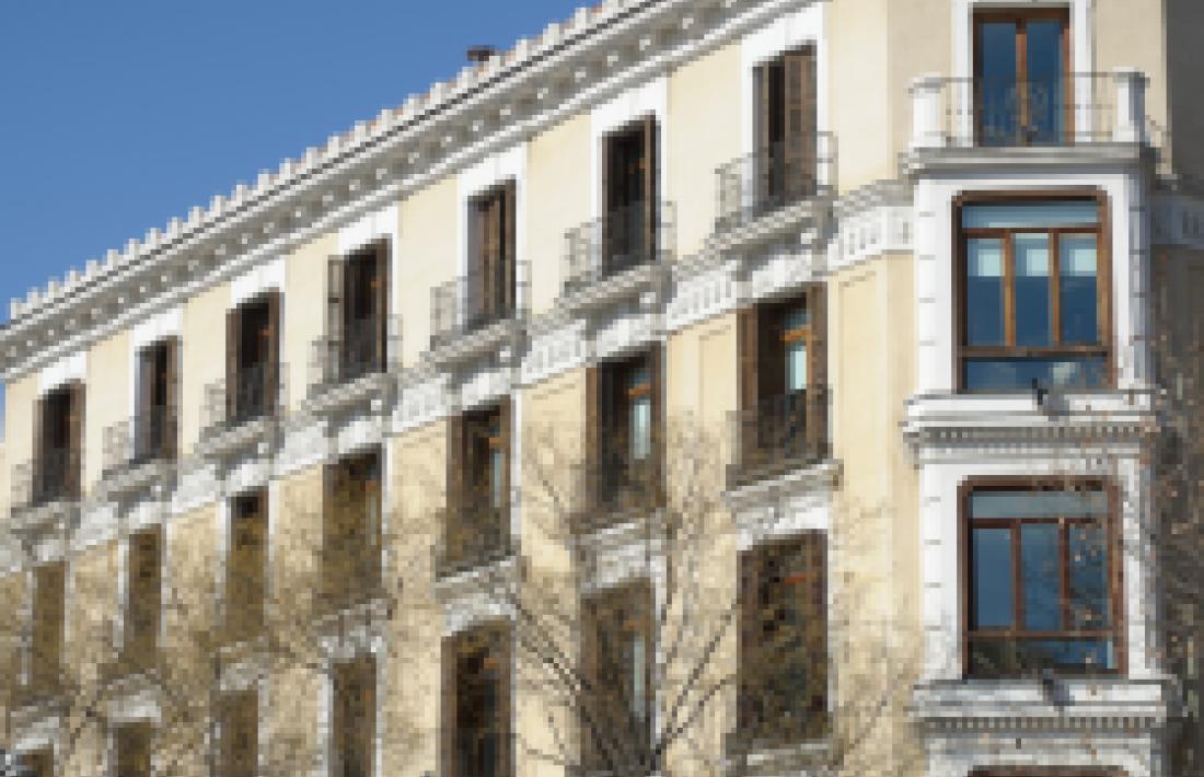 Vista de la seu de Banco Alcalá.