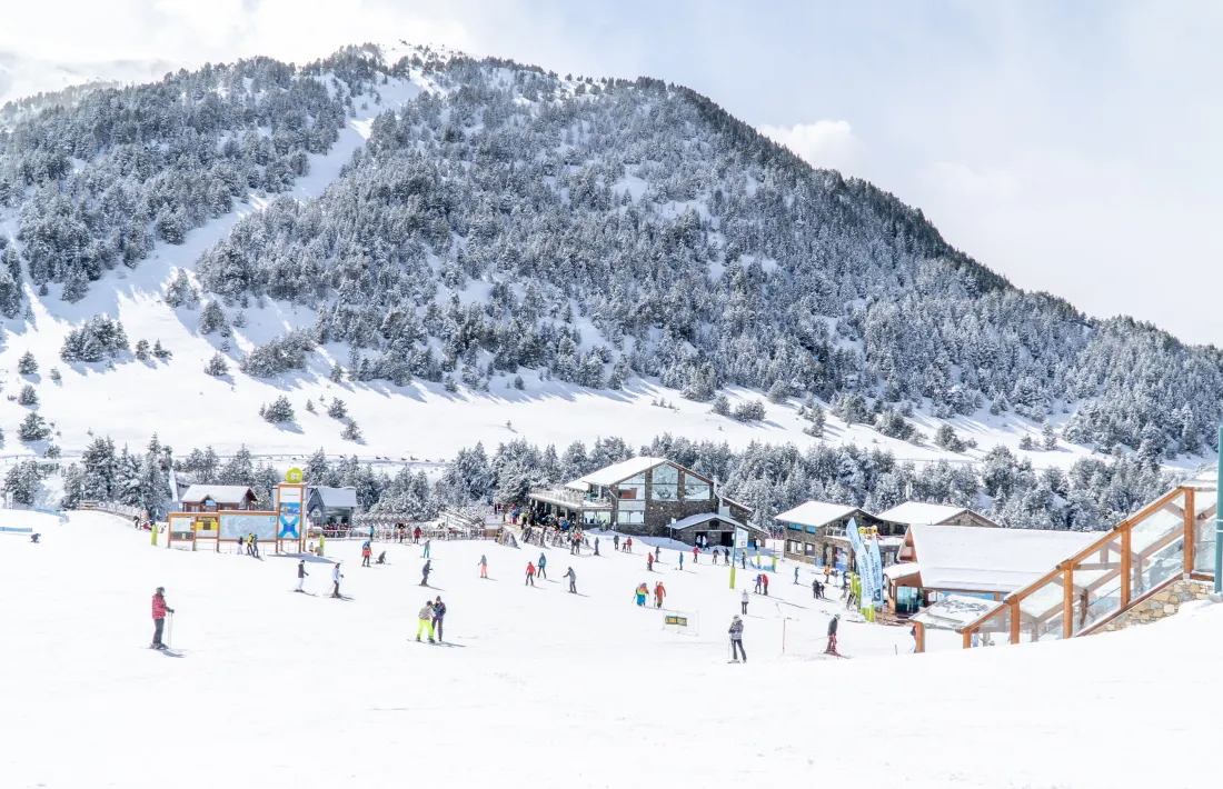 Esquiadors a les pistes de Grandvalira.