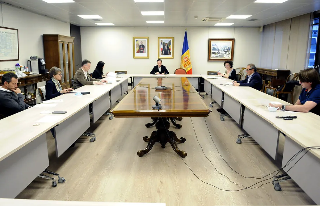 La reunió celebrada avui.