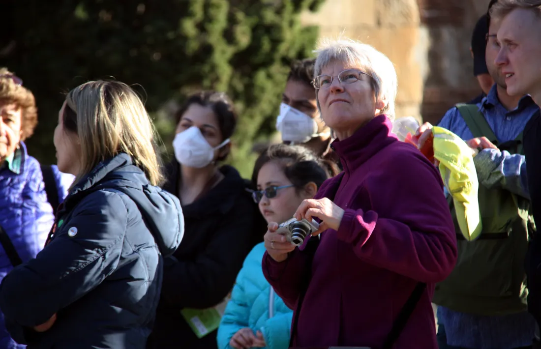 Un grup de turistes a Barcelona a principis del passat mes de març.