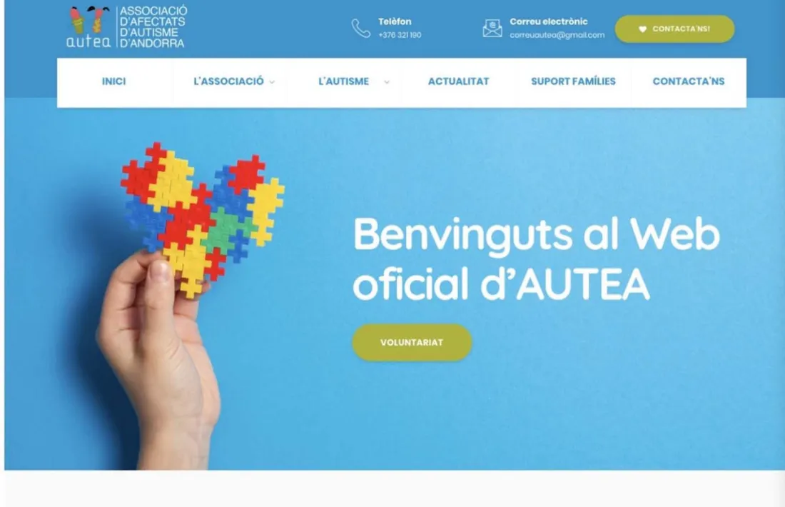 Imatge de la nova web d'Autea.