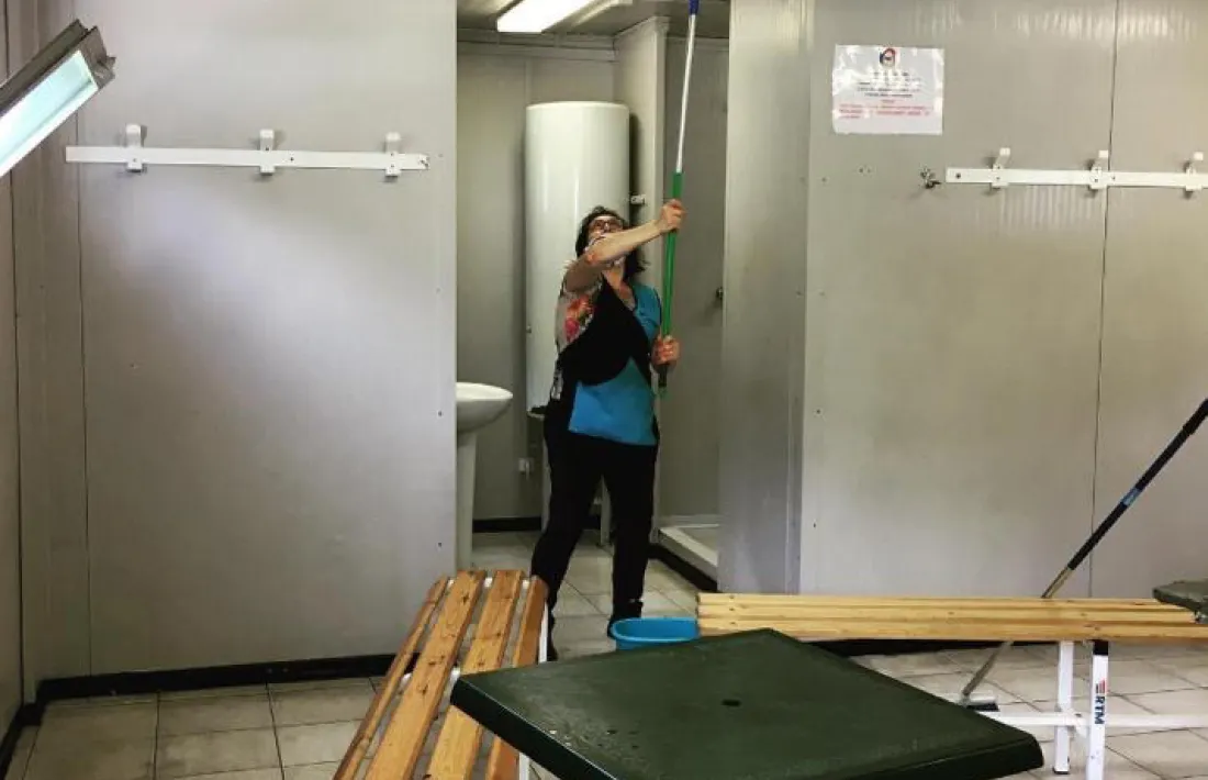 La FAF va decidir desinfectar els vestidors del Centre d’Entrenaments de la FAF.