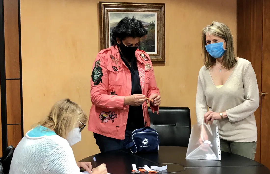 Un moment del sorteig d'aquest matí.