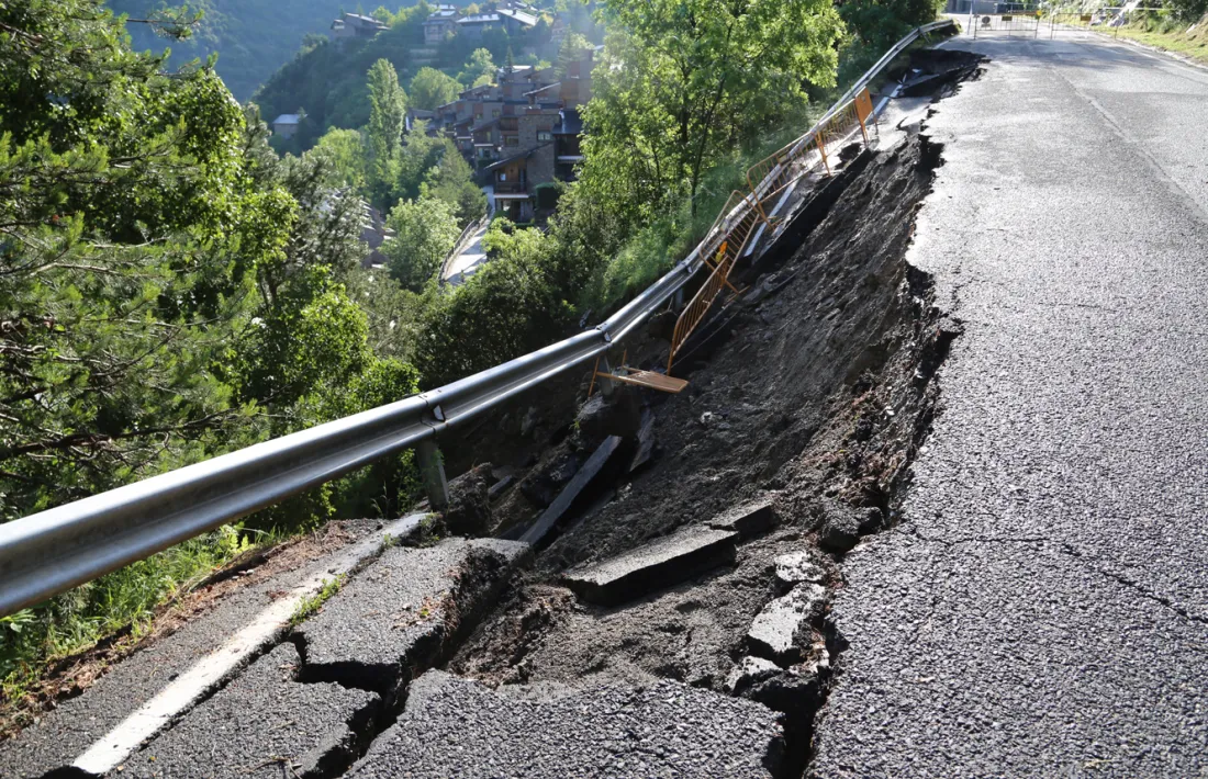 L’estat en què es troba la carretera d’Aixirivall.