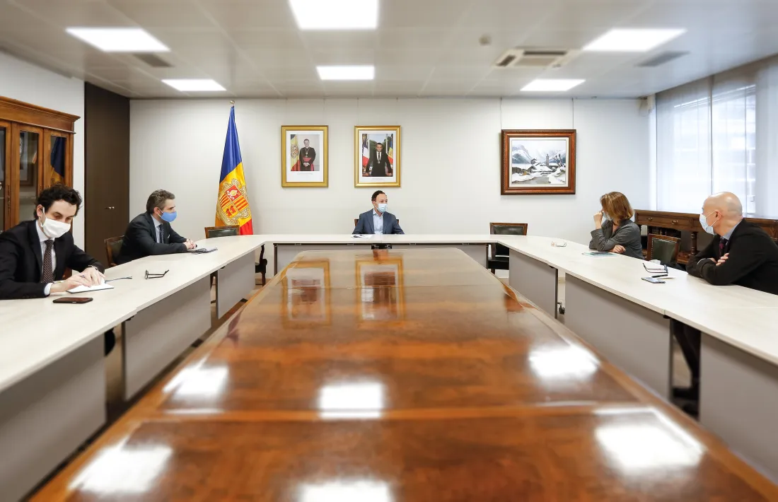 La trobada amb els cònsols d'Escaldes-Engordany.