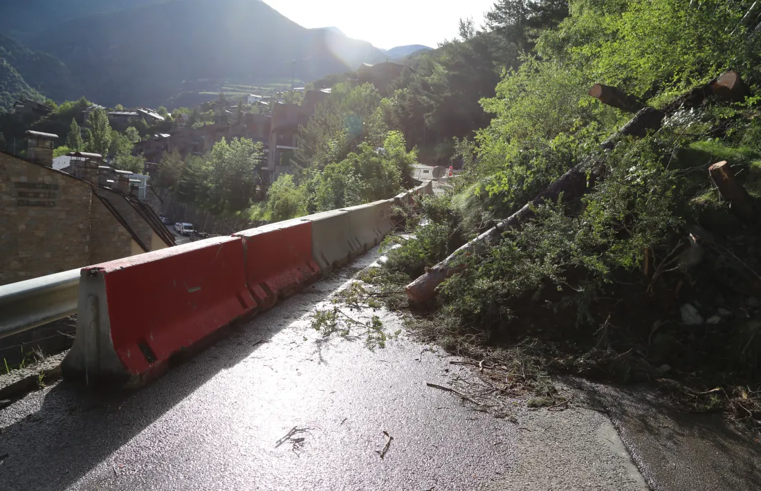 Vista de l'esllavissada.