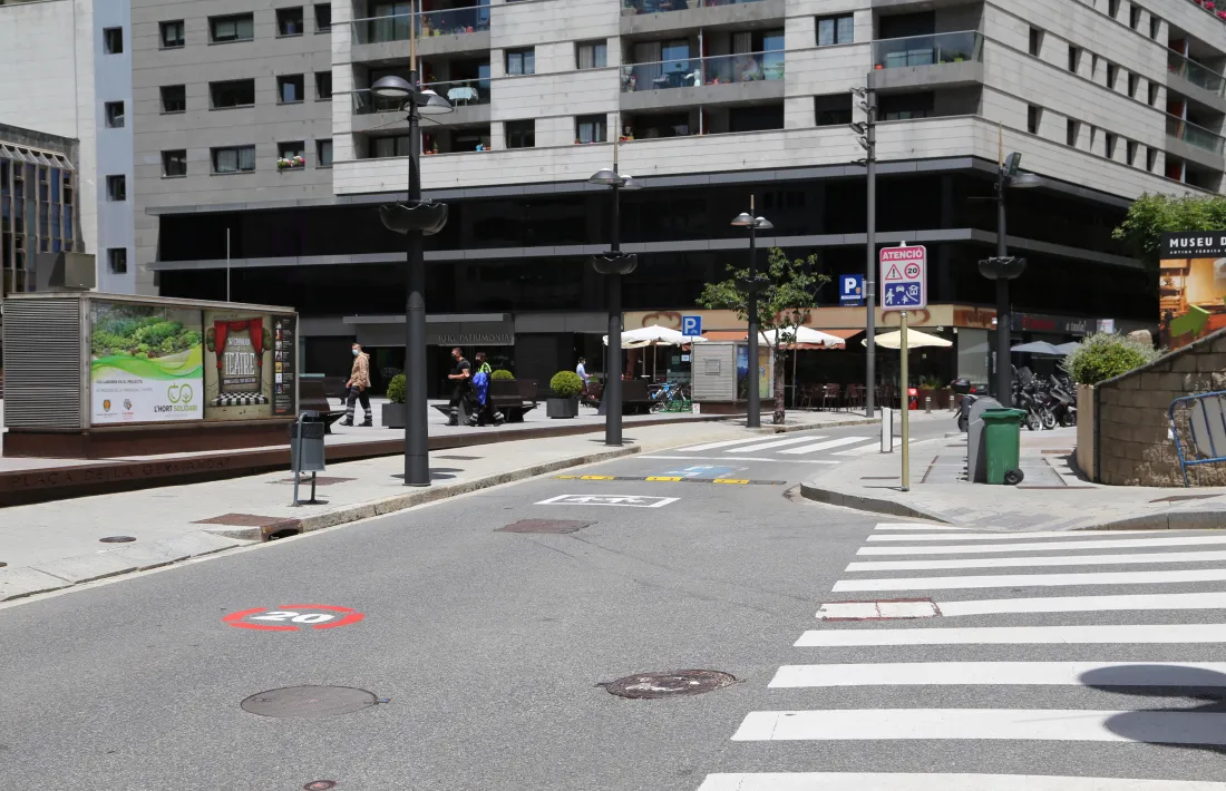 Vista del tram de l'avinguda Verge de Canòlich que serà per a vianants.