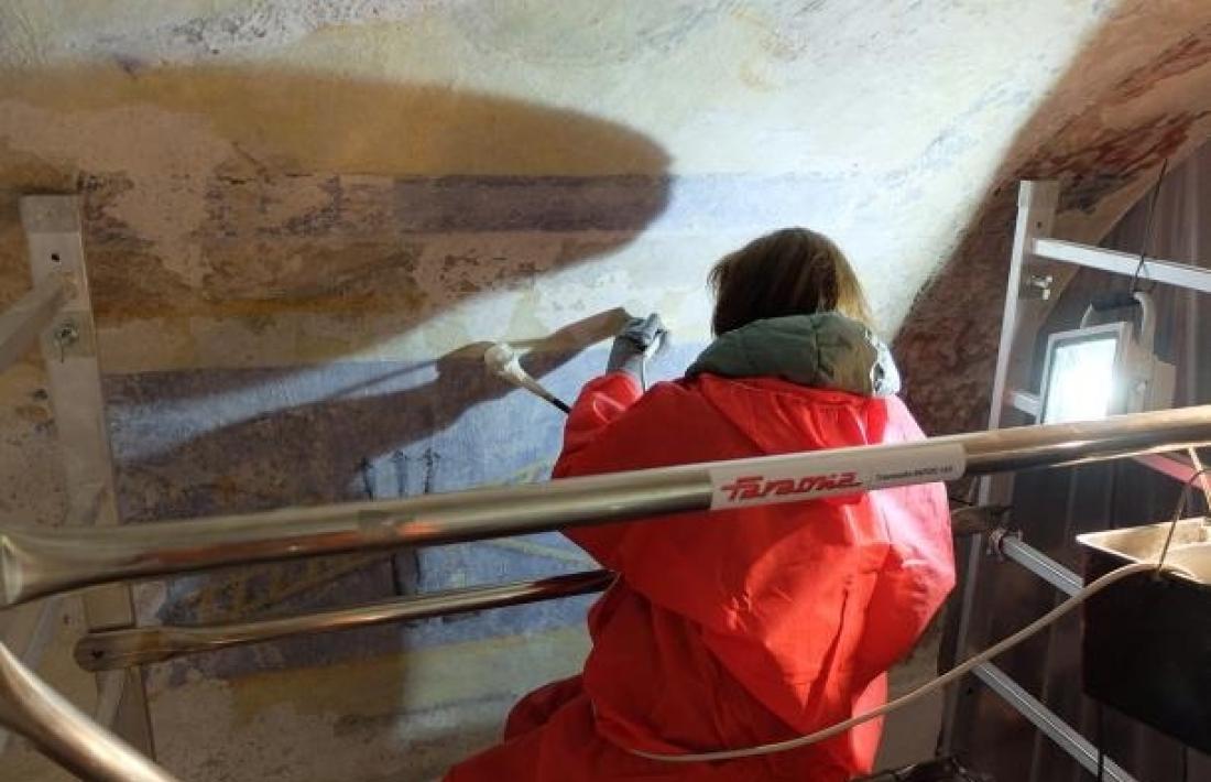 Una de les càpsules va tenir de protagonista Oromí, l’autor de les pimtures ació de les pintures murals de l’església parroquial de Sant Serni de Canillo.