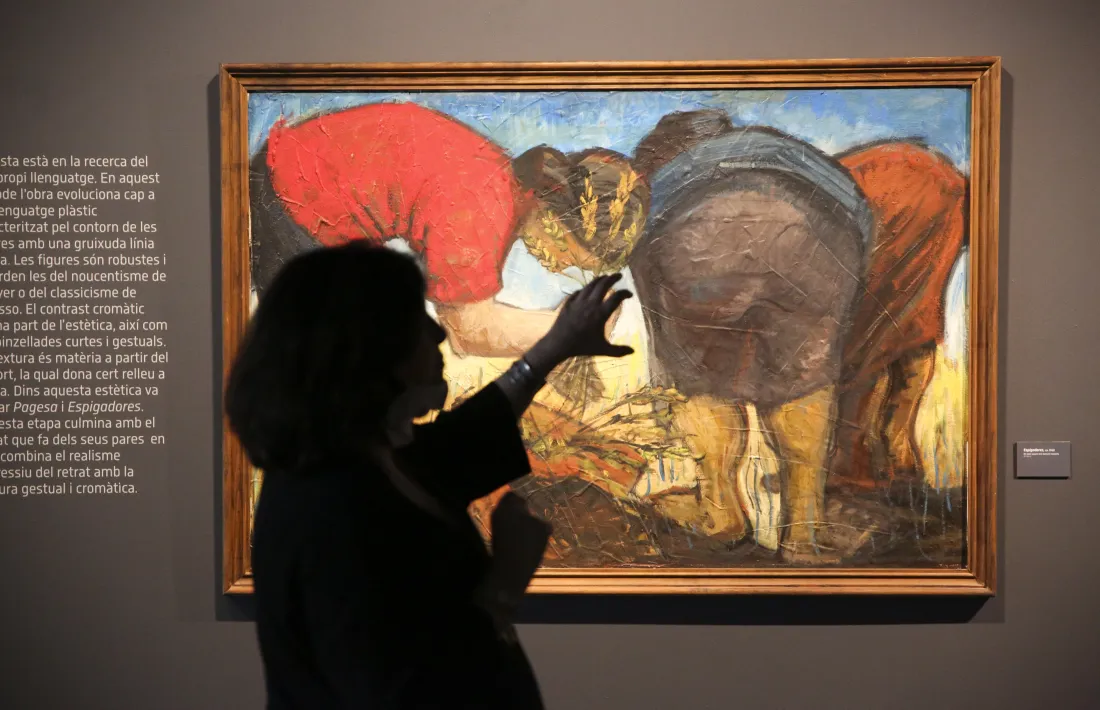  ‘Espigadores’, oli sobre suport mixt i fusta (cap al 1960).