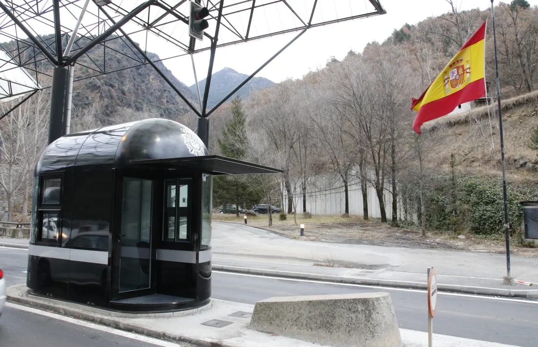 Imatge de la frontera amb Espanya.