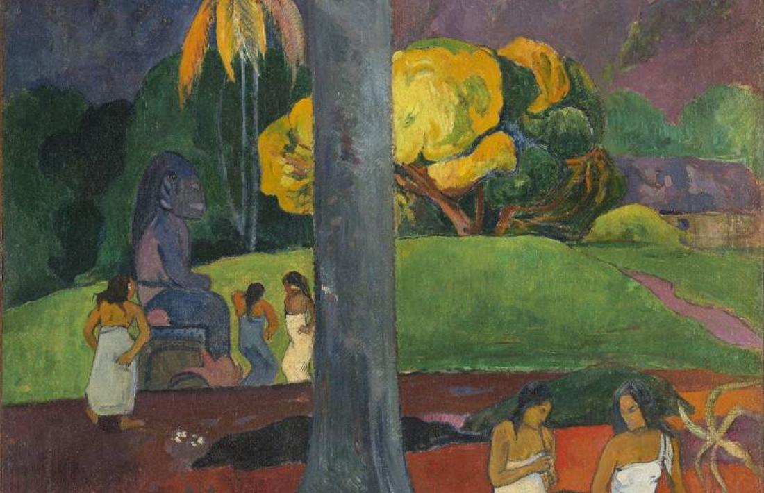 'Mata Mua', de Gauguin (oli sobre tela, 91 per 69 centímetres, 1892).