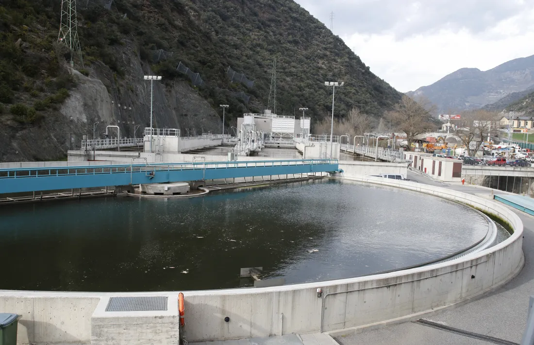  L’estació depuradora a Sant Julià recull les aigües d’aquesta parròquia, Encamp, Escaldes-Engordany i la capital.