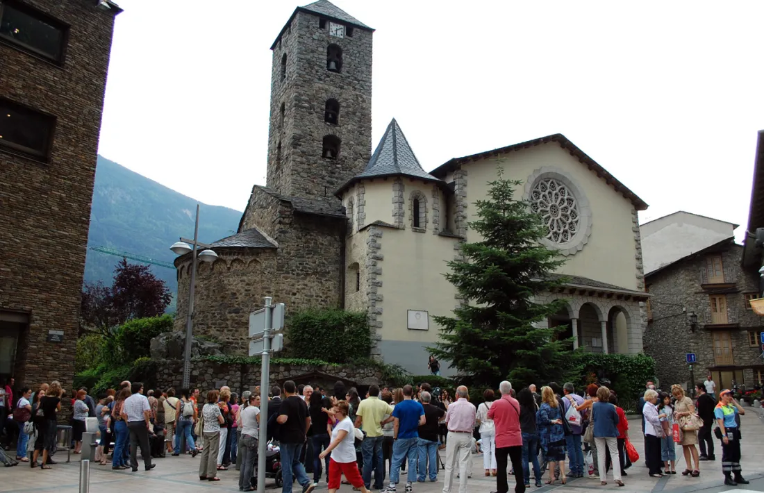 L'església de Sant Esteve d'Andorra la Vella.