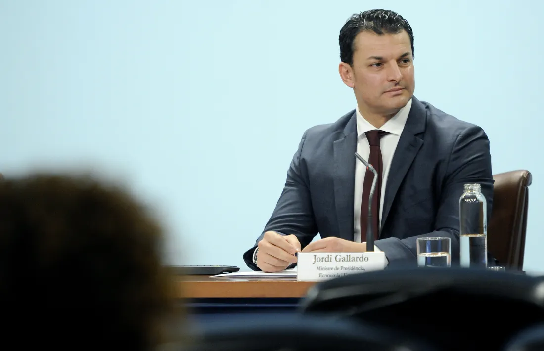 El ministre de Presidència, Economia i Empresa, Jordi Gallardo.