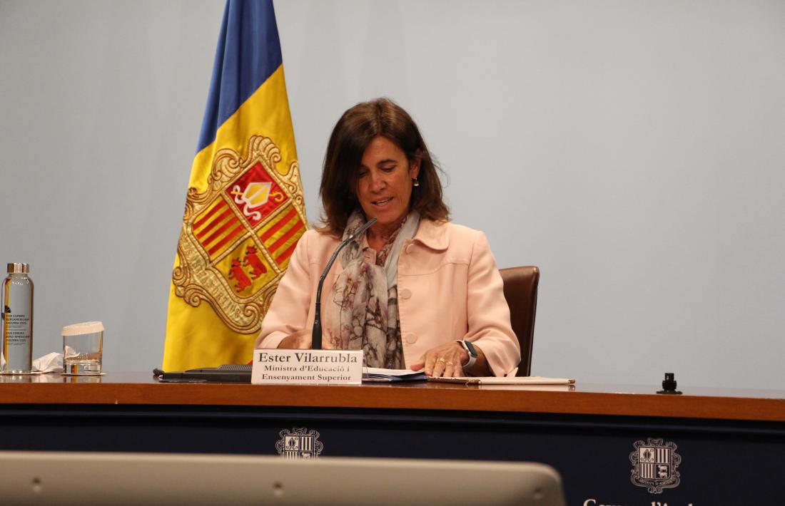 La ministra d'Educació, Ester Vilarrubla.
