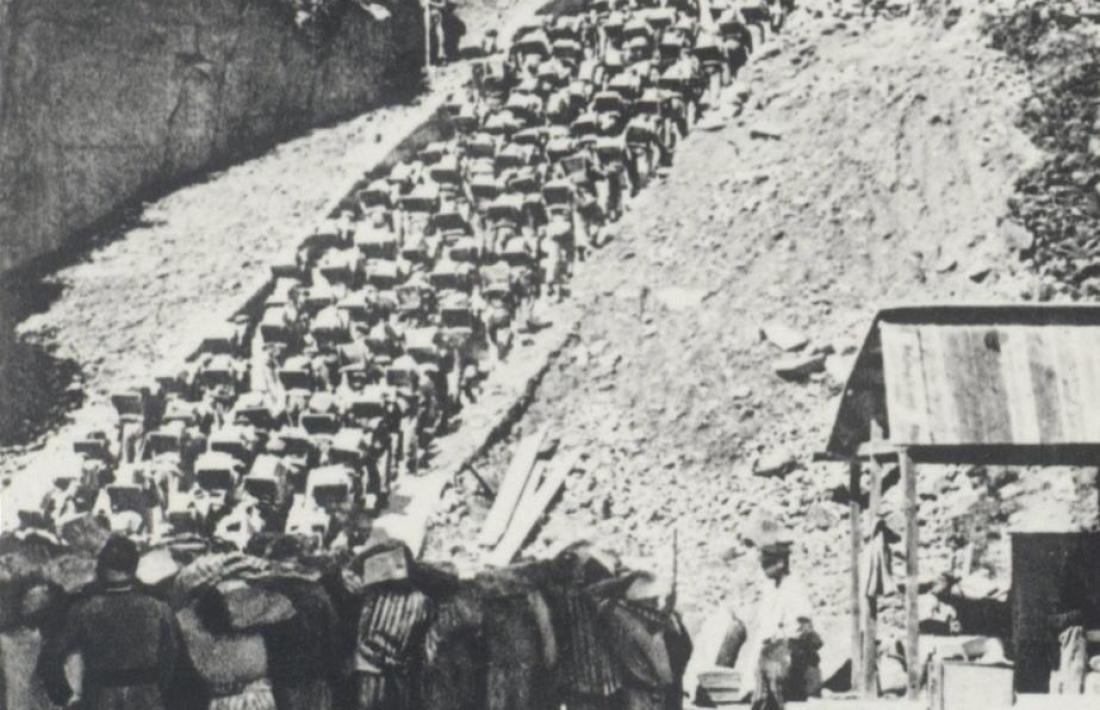 La funesta escala de la pedrera de Mauthausen, amb els seus 186 esglaons.