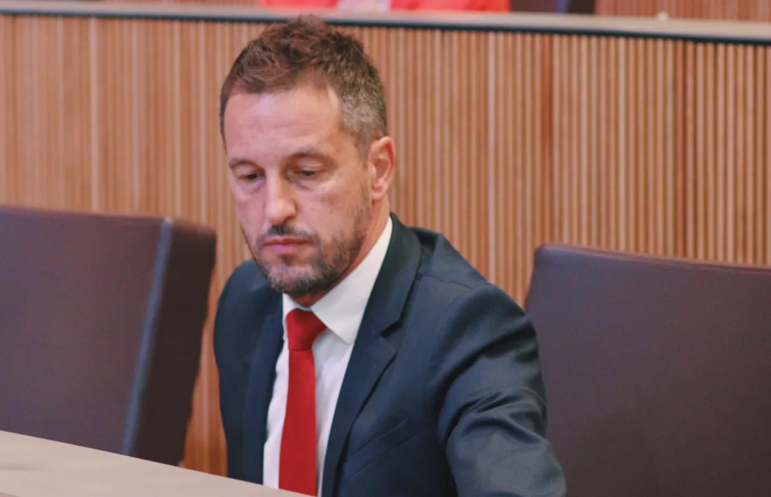 El president del grup socialdemòcrata, Pere López.