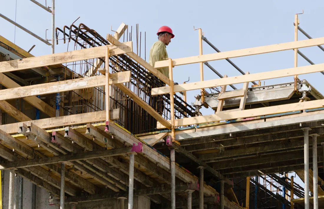 La construcció és un dels sectors que ha experimentat una caiguda més gran.