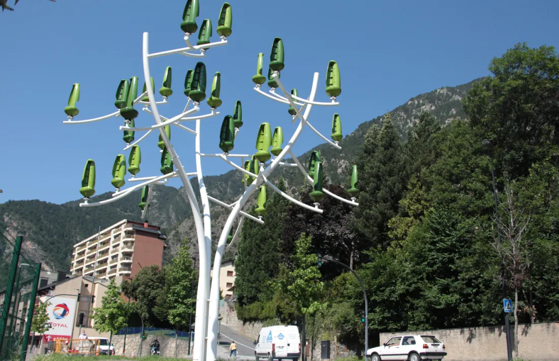 L'arbre de vent presentat aquest dijous a Andorra la Vella.