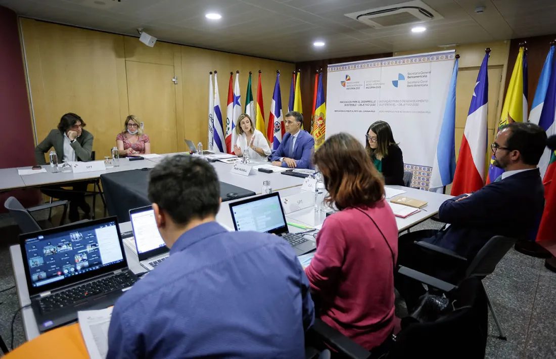 Un moment de la reunió de la Conferència de directors iberoamericans de l'aigua (Codia).