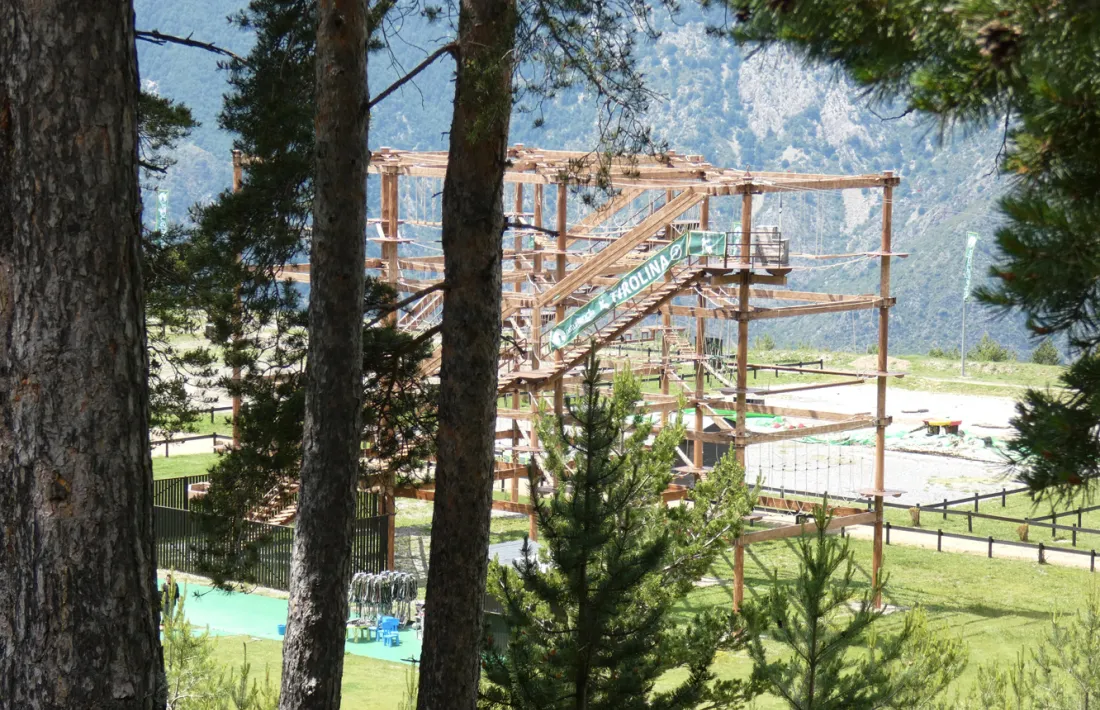 L’Airtrekk, una de les atraccions de Naturlandia.