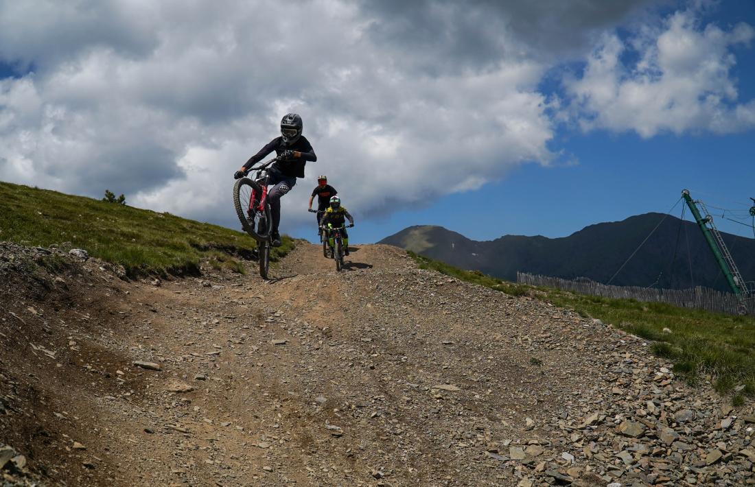 'Bikers' als circuits de Pal Arinsal.