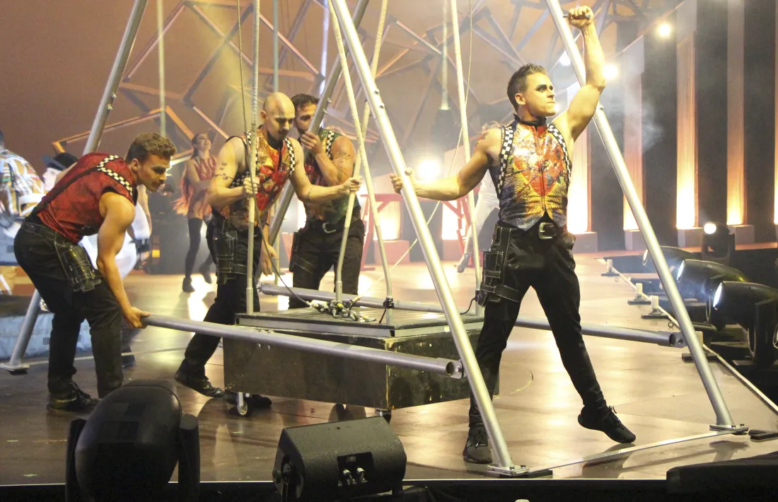 Un dels espectacles del Cirque du Soleil que van tenir lloc a Andorra.