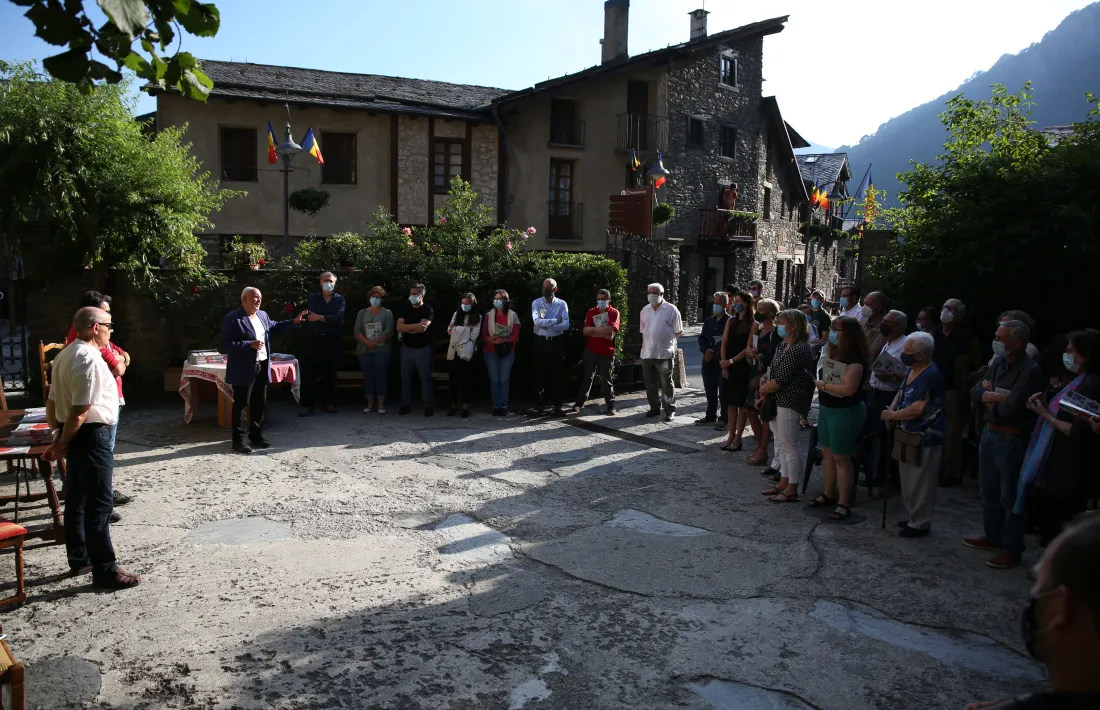  L’acte es va celebrar a l’antic corral de la casa ordinenca.