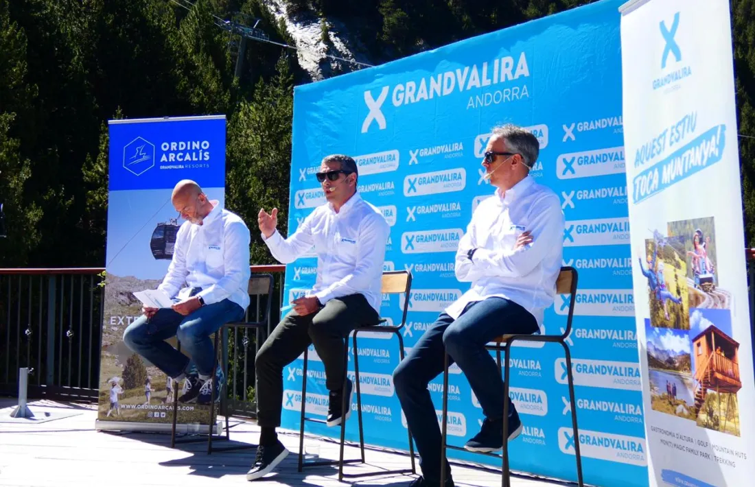 Un moment de la roda de premsa celebrada dissabte.