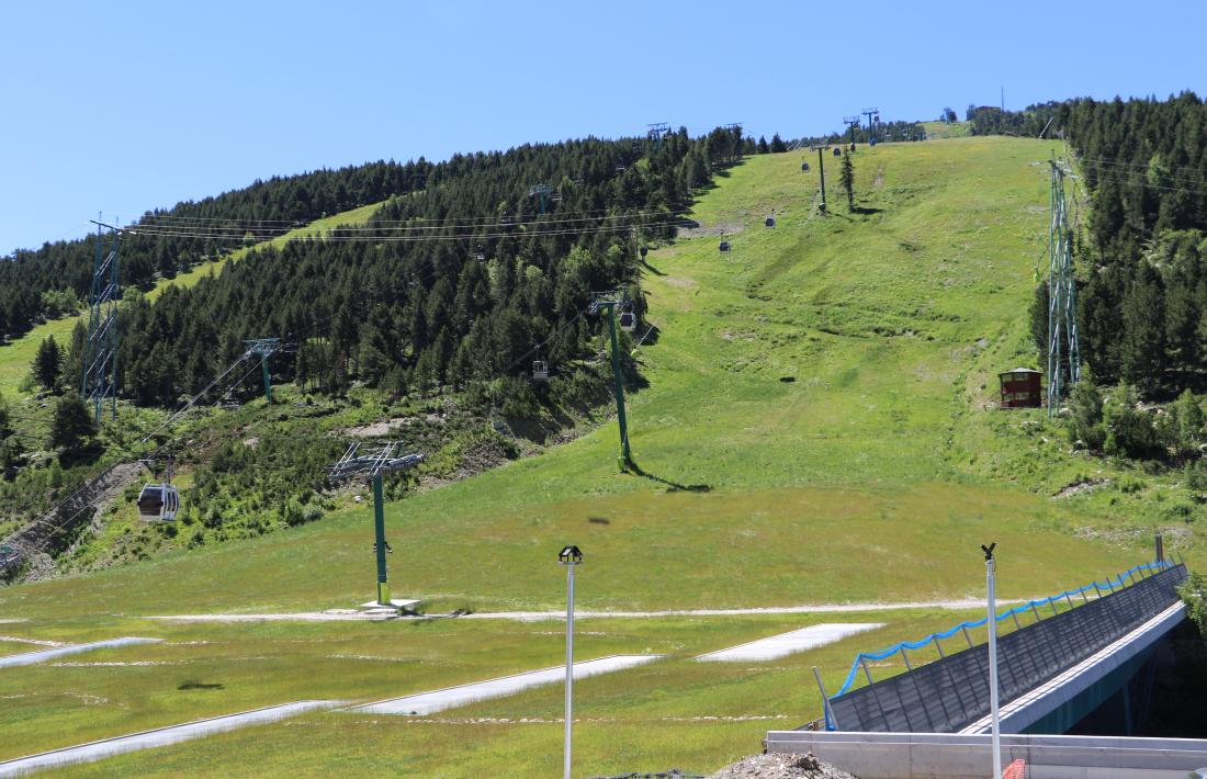 La plataforma de Soldeu, seu inèdita i insòlita del festival aixecat per Andorra Turisme.