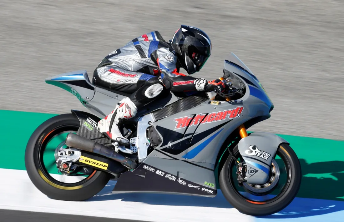  Xavi Cardelús, amb la seva Kalex, en els entrenaments classificatoris a Estoril.