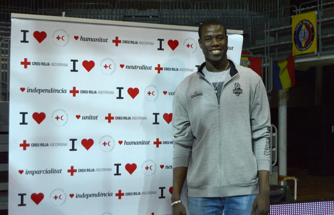 Moussa Diagne, en un dels últims actes públics abans de la pandèmia.