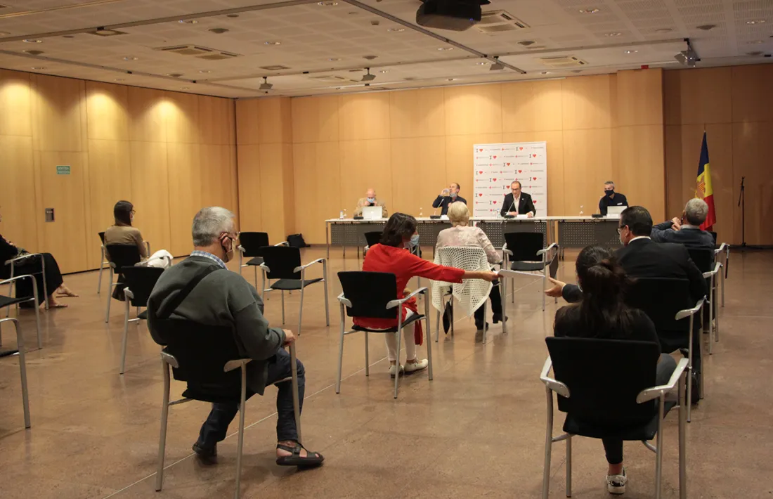 Un moment de l’assemblea general, ahir al vespre.