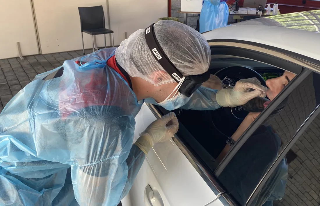 Tal com es va fer la primera vegada, també es recullen mostres des del cotxe.