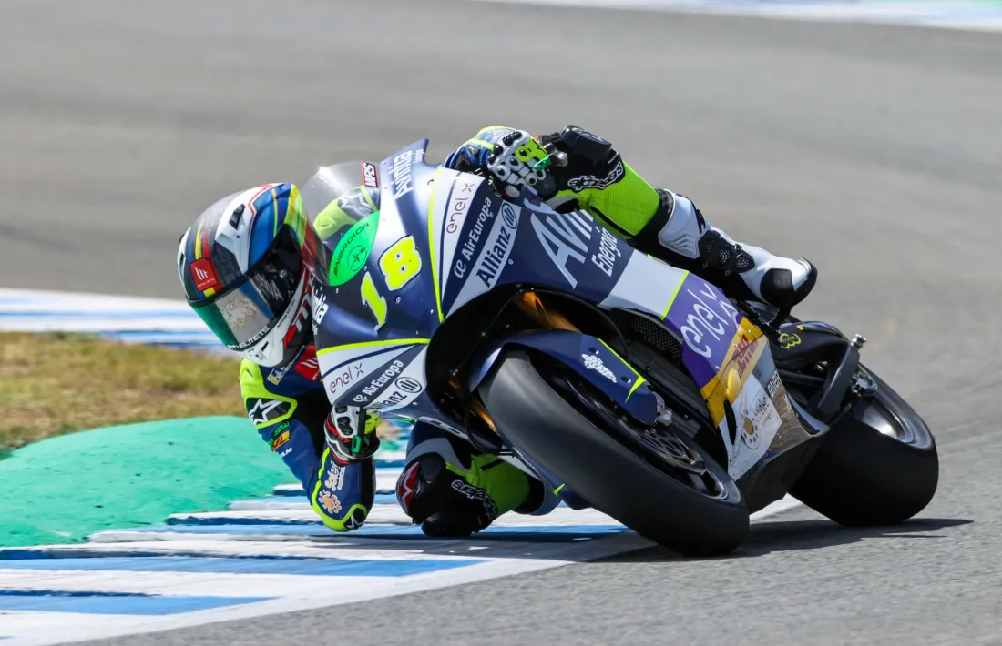 Cardelús ahir al circuit de Jerez.