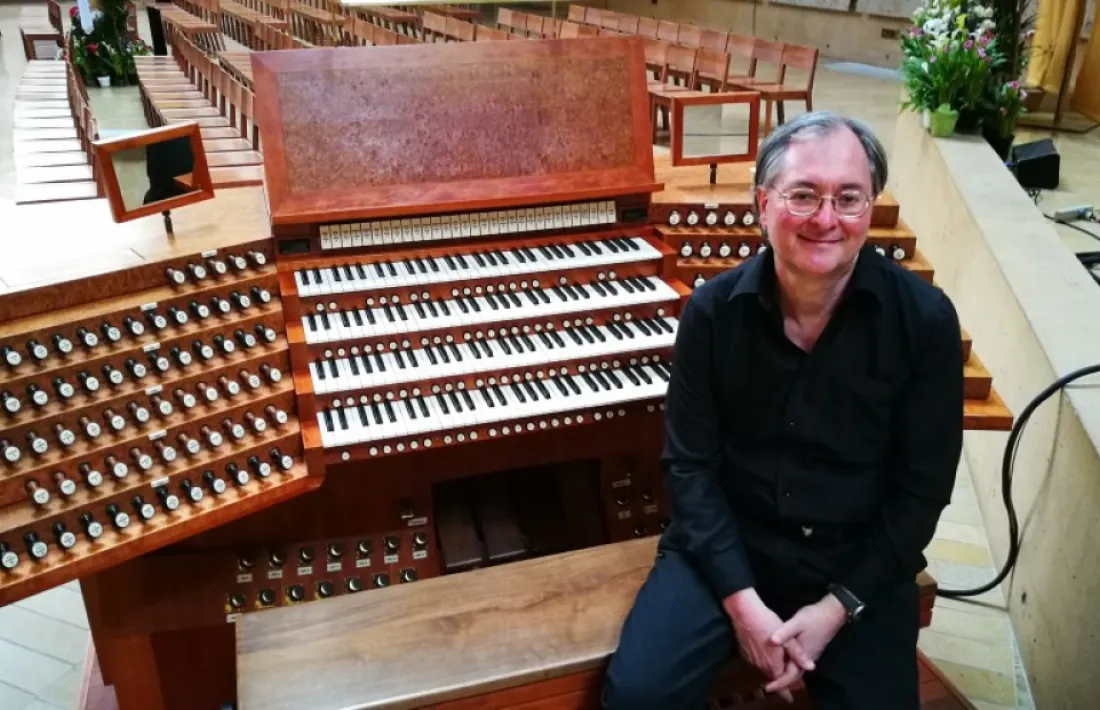  L’organista italià Alessandro Bianchi, que serà el protagonista de l’actuació programada a la Massana el 19 d’agost.