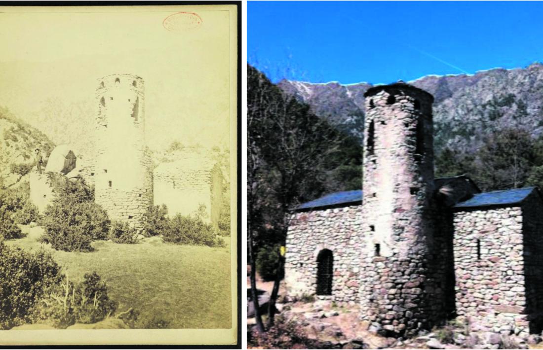  Una aportació documental de la feina dels experts: la foto més antiga de Sant Vicenç, feta el 1880 per Brutails i trobada per Poisson.