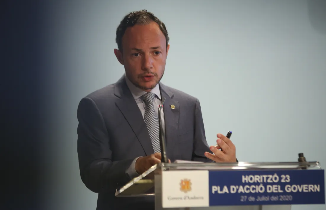 El cap de Govern, Xavier Espot, va presentar ahir ‘Horitzó 23’, el nou full de ruta de l’executiu per revertir els efectes de la Covid-19.