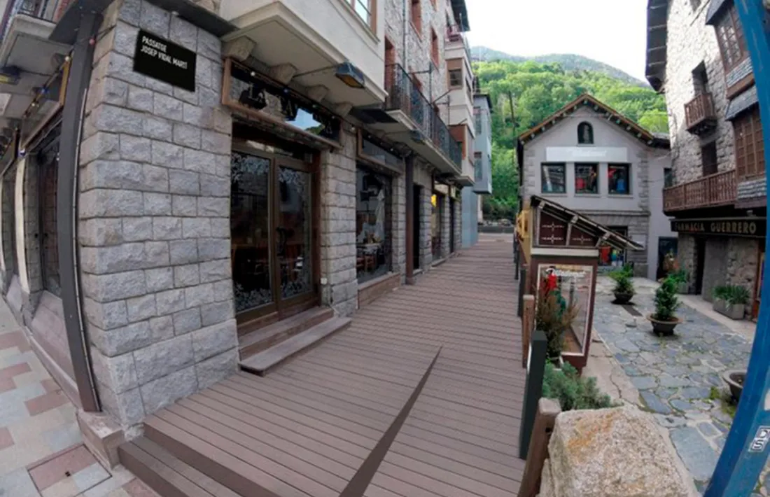 Simulació del passatge després dels treballs d'adequació.