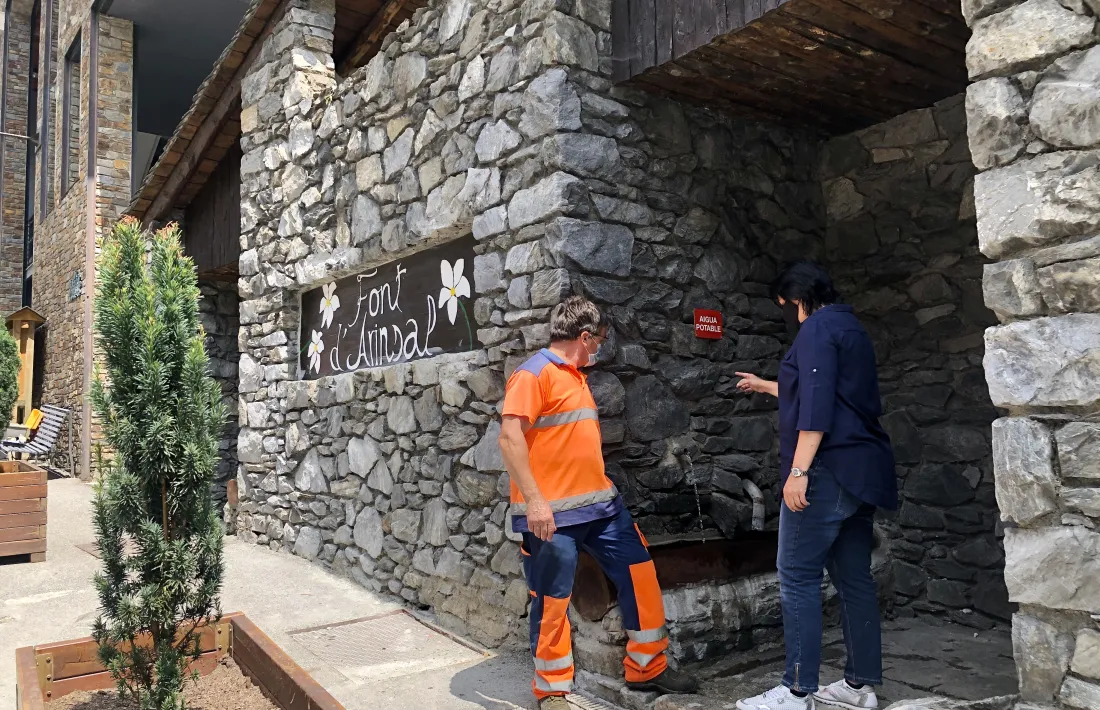 La font d'Arinsal és un dels punts que s'ha millorat.