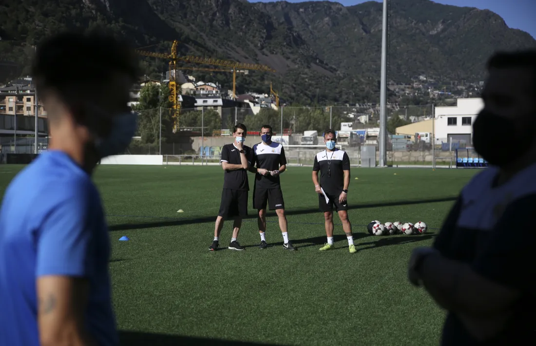 Albert Jorquera, nou tècnic del Vall Banc FC Santa Coloma, al CE FAF 1.