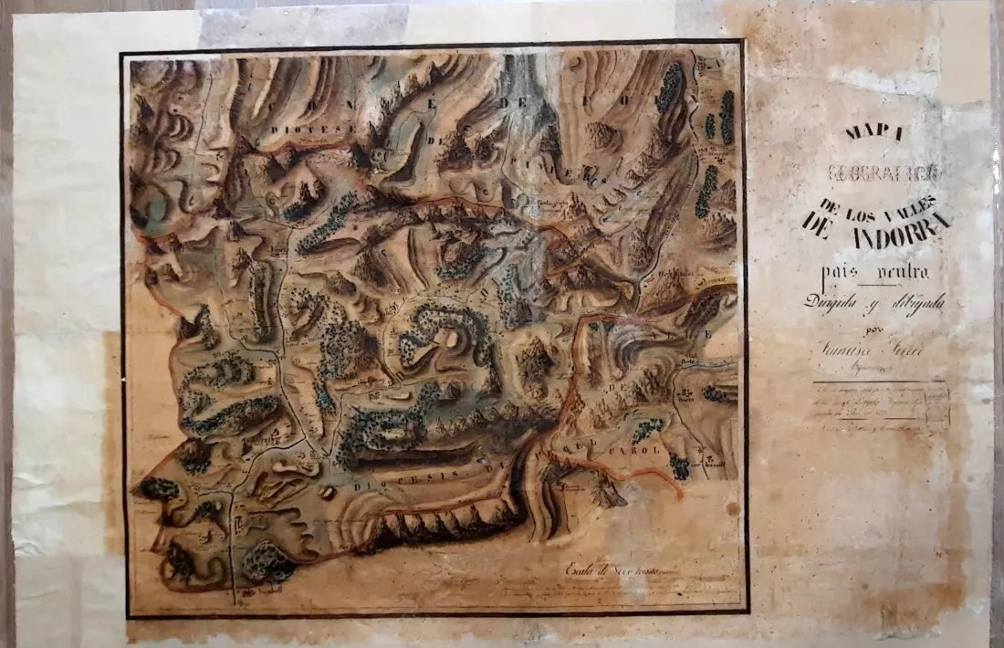 Es desconeix com i quan va ingressar a l’Arxiu aquest document, probablement un encàrrec del bisbe de l’època, Simeó de Guardiola.