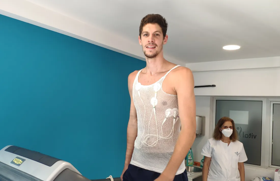 Oriol Paulí va passar ahir la prova d'esforç.