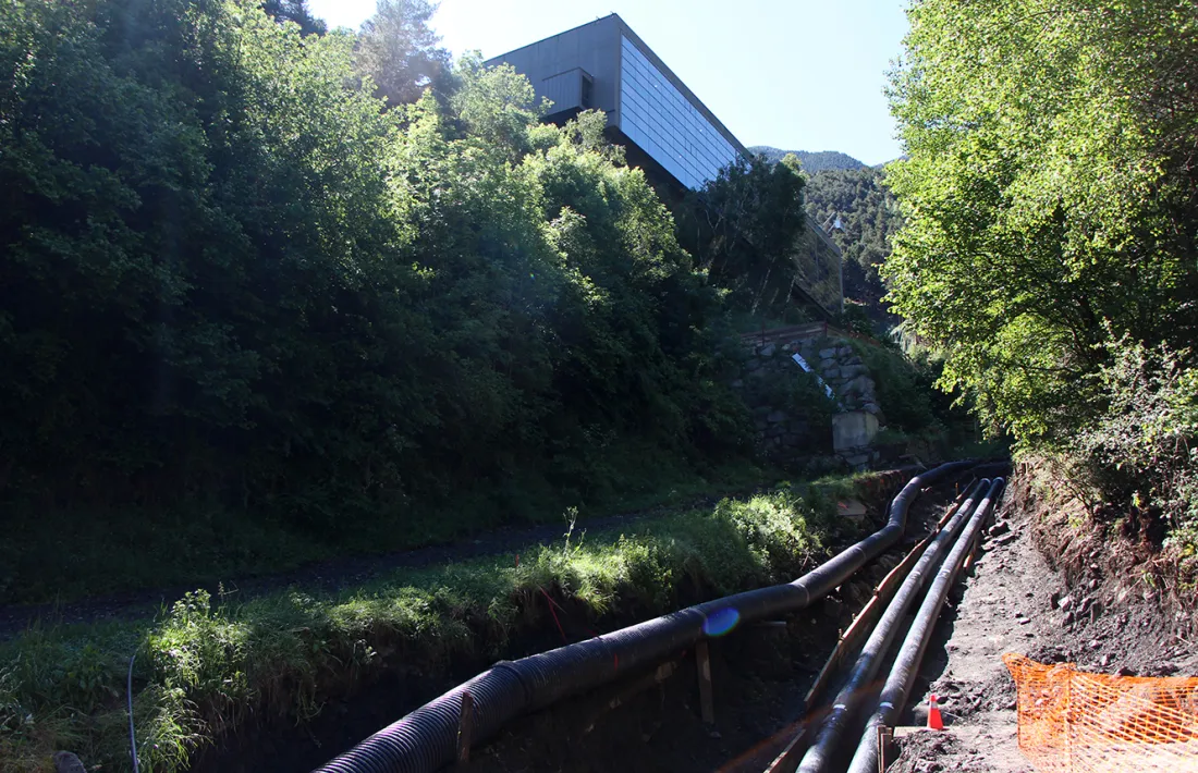 Les canonades de la xarxa de calor.