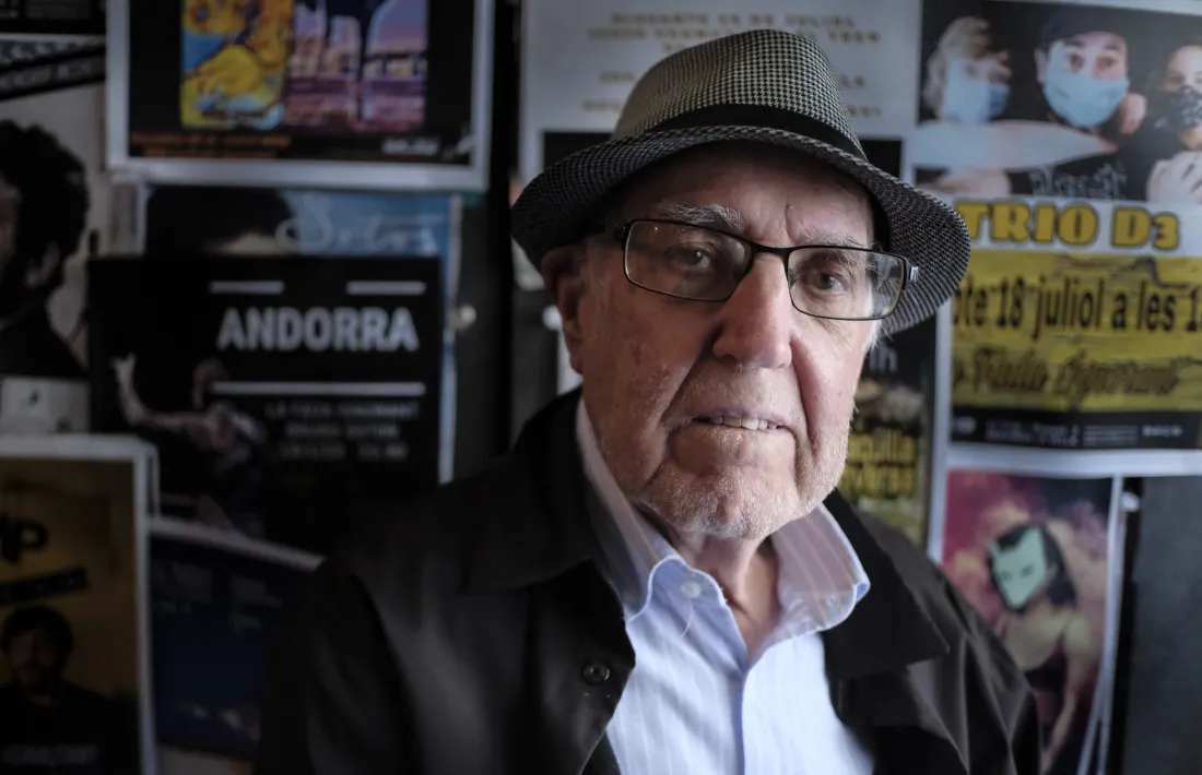 Pere Moles, en la presentació d''Un tomb per Andorra', aihr a la Fada Ignorant.