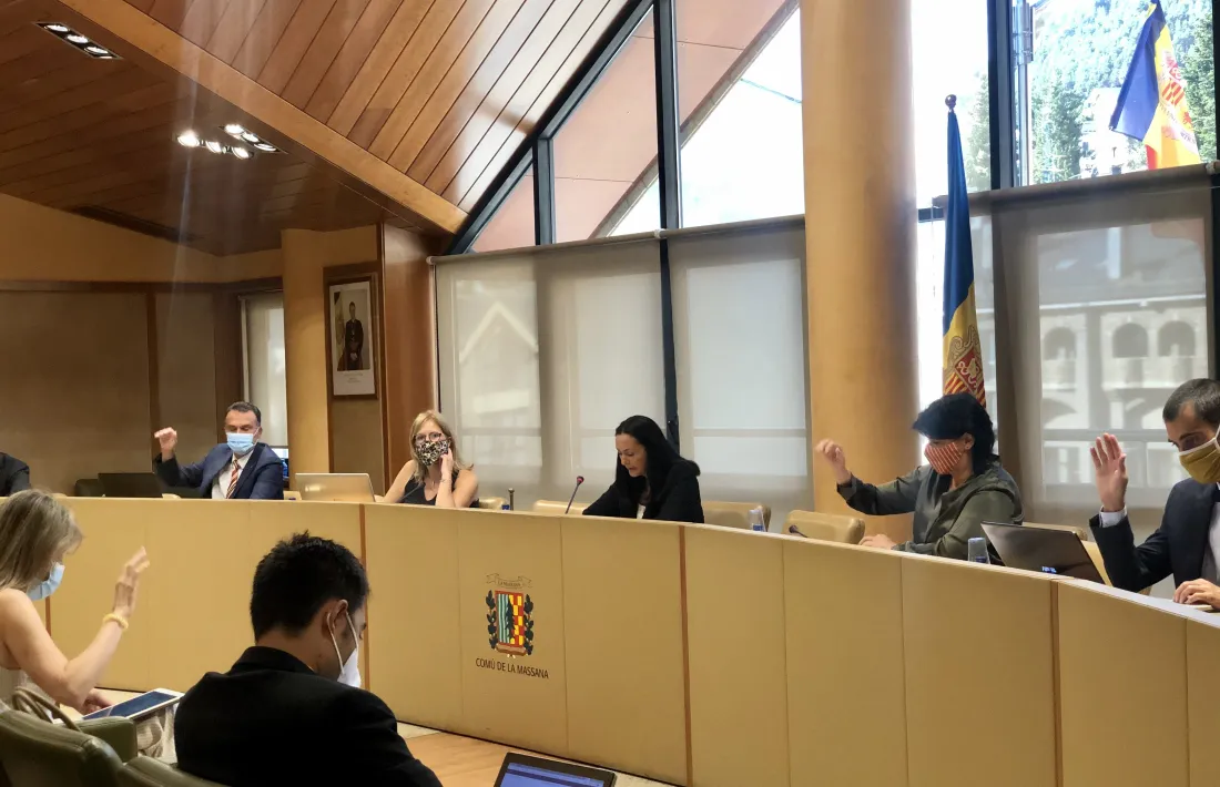 Un moment de la sessió de consell celebrada aquest matí.