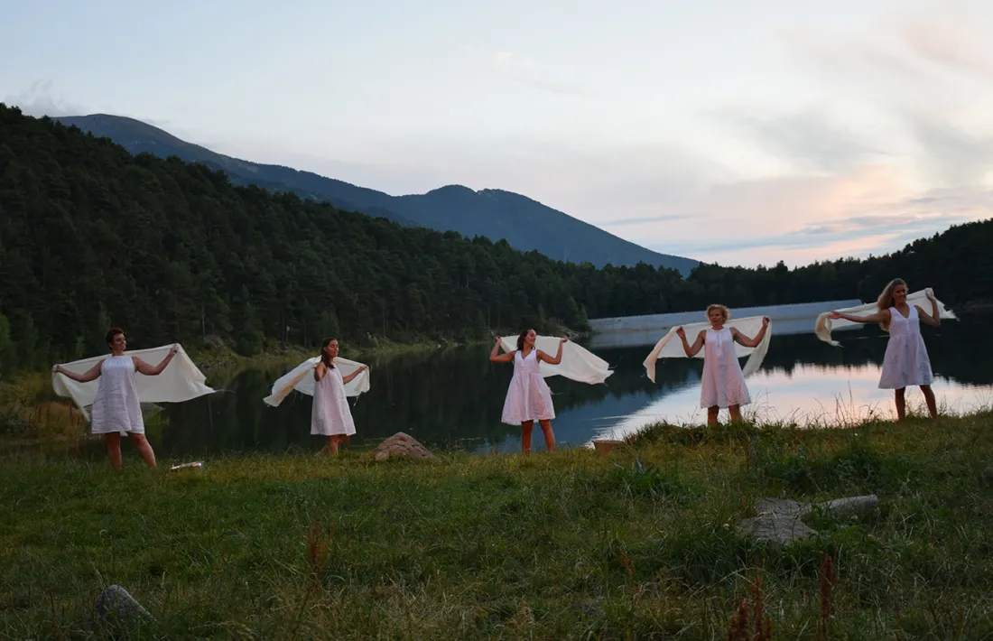 L'espectacle 'Dones d'aigua', que s'ha pogut veure al final de la visita al camí hidroelèctric.